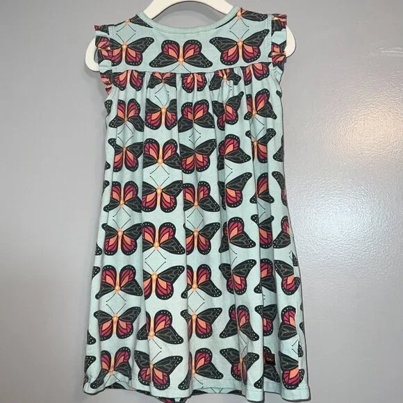 Tea Collection Butterfly Mighty Mini Dress Size 5 - Picture 5 of 6